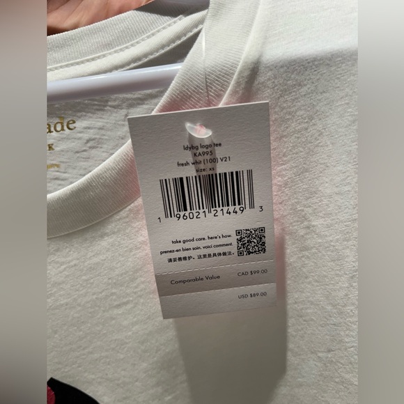 NWT kate spade logo embroidered ladybug shirt - Picture 5 of 5